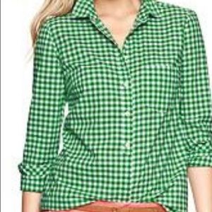 Gap Women’s Boyfriend fit Gingham Shirt